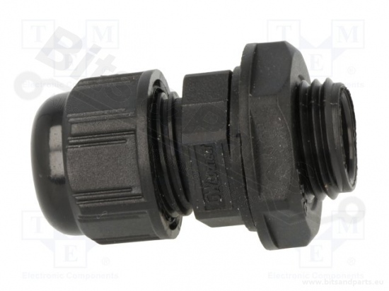 Kabelwartel 3-6.5mm PG7 IP68 water-/stofdicht zwart